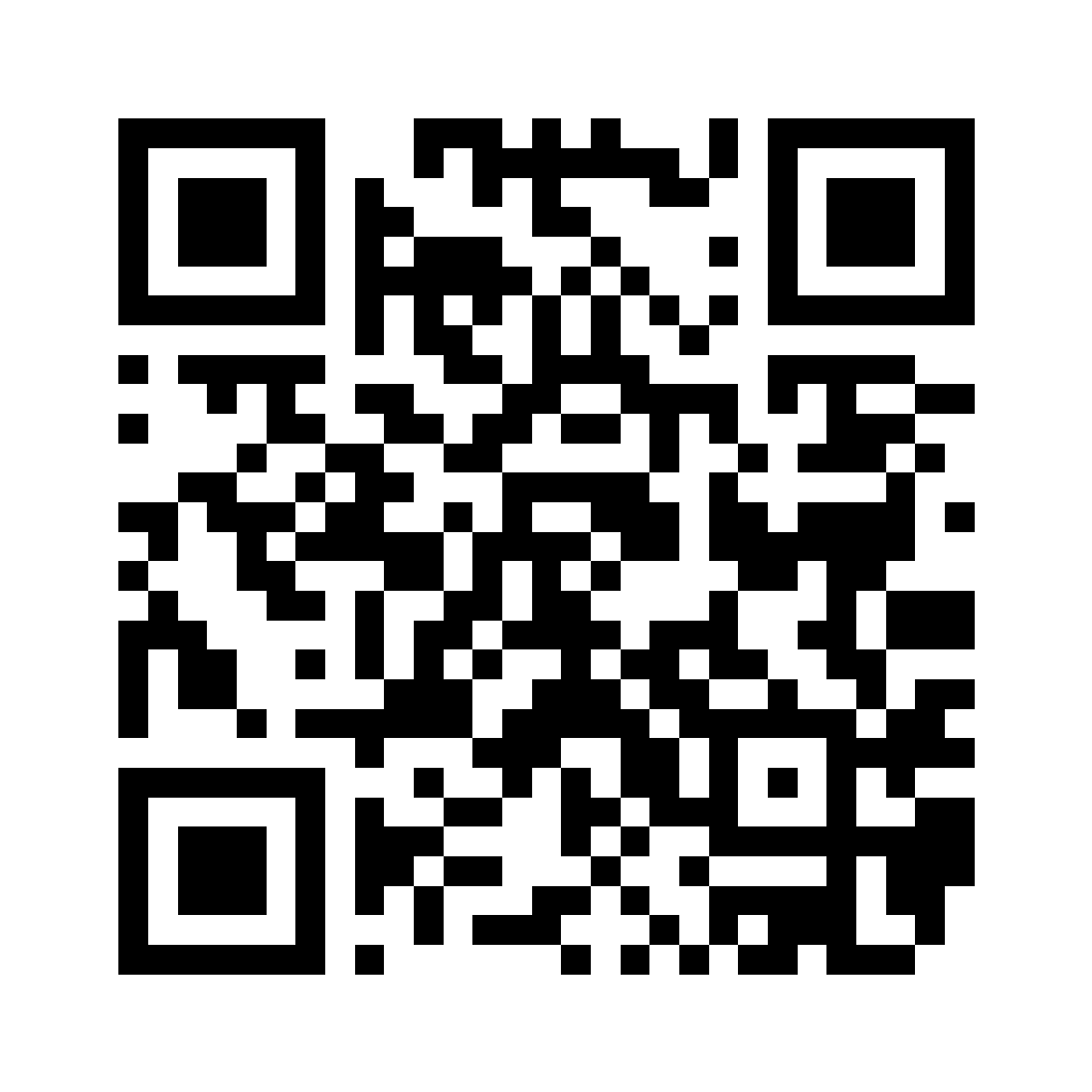 QR code for Bitcoin donations.